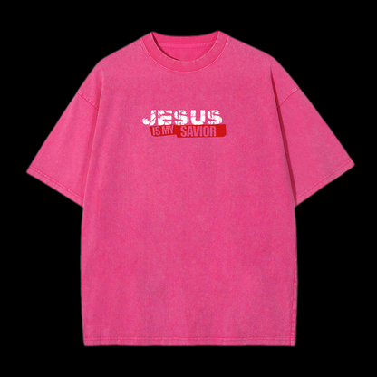 Jesus Is My Savior Washed T-Shirt