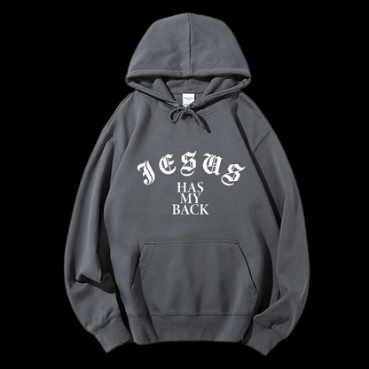 Jesus Has My Back Drawstring Hoodie