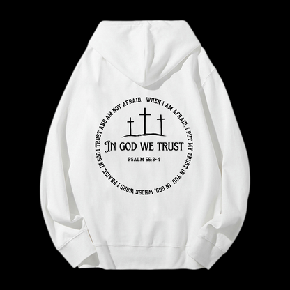 In God We Trust Drawstring Hoodie