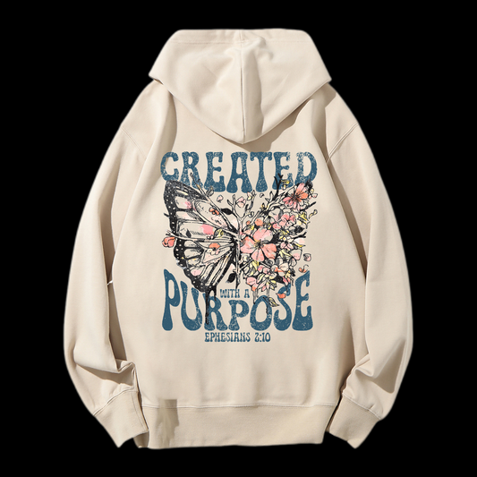 Created With Purpose Drawstring Hoodie
