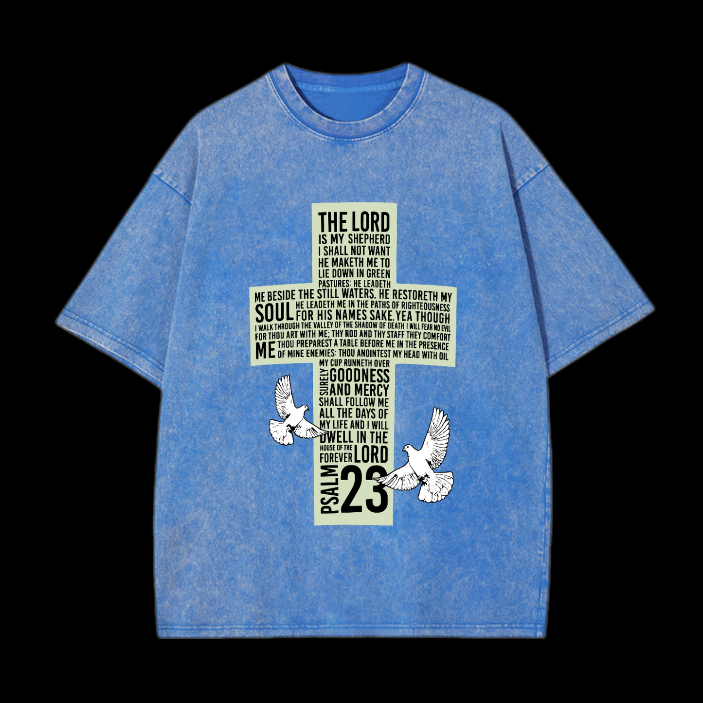 The Lord Psalm 23 Washed T-Shirt