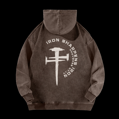 Iron Sharpens Iron Washed Hoodie