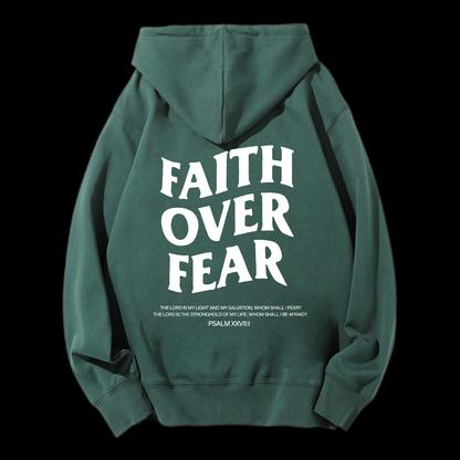 Faith Over Fear Drawstring Hoodie