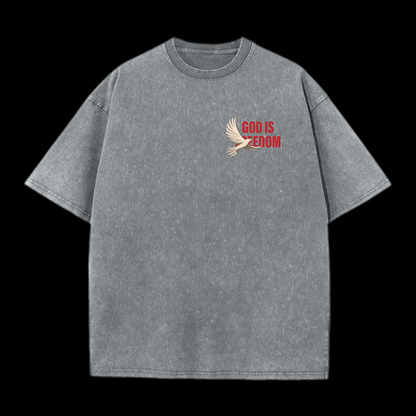 God Is Freedom Washed T-Shirt