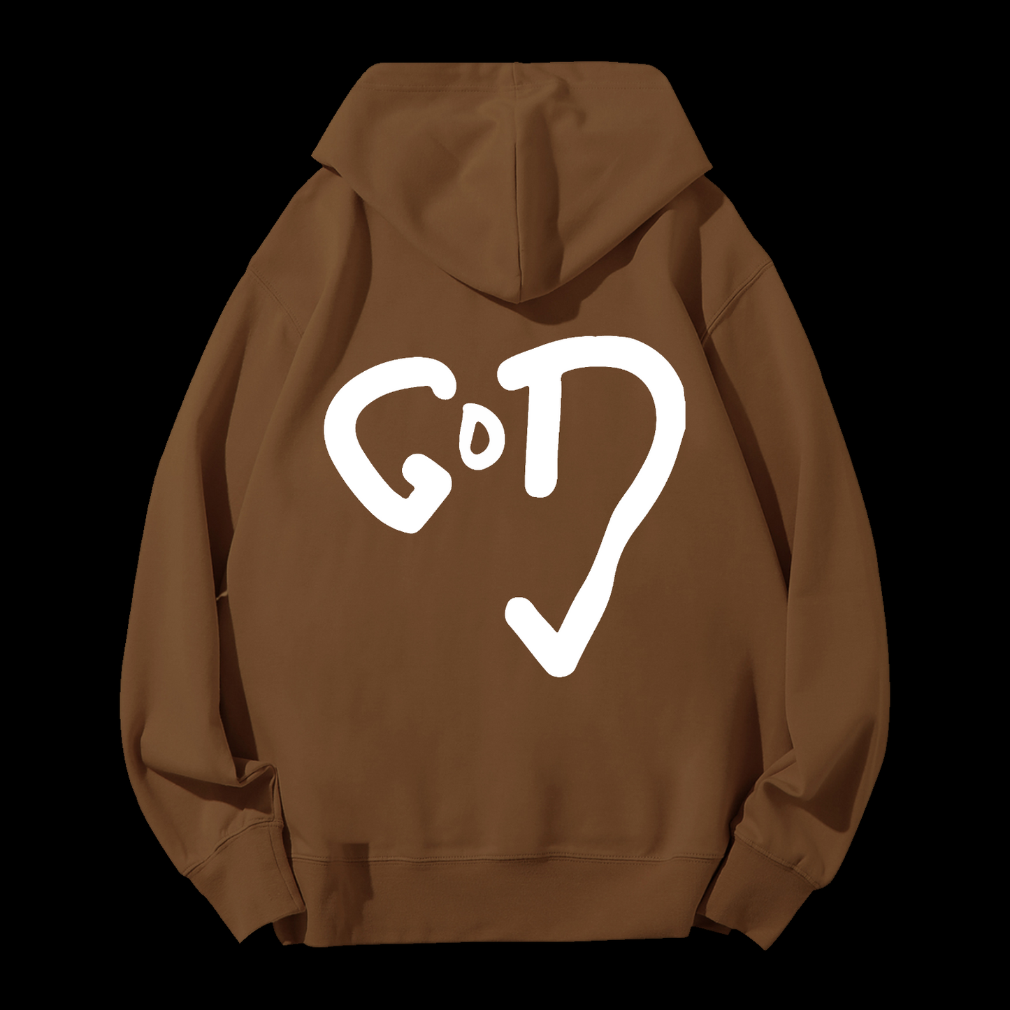God Heart Drawstring Hoodie