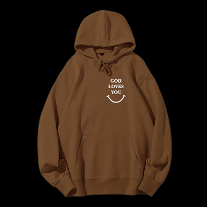 God Loves You Drawstring Hoodie