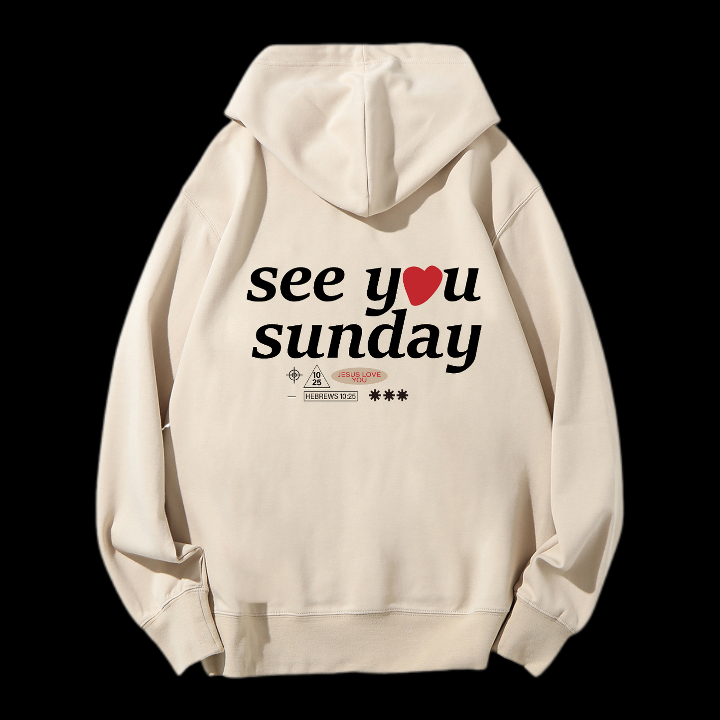 Faith Is Believe In Jesus Drawstring Hoodie