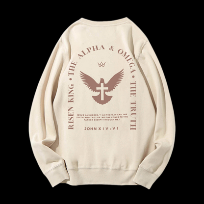 Jesus Is The Way The Truth The Life Crewneck Sweatshirt
