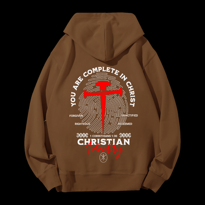 You Are Complete In Christ Drawstring Hoodie