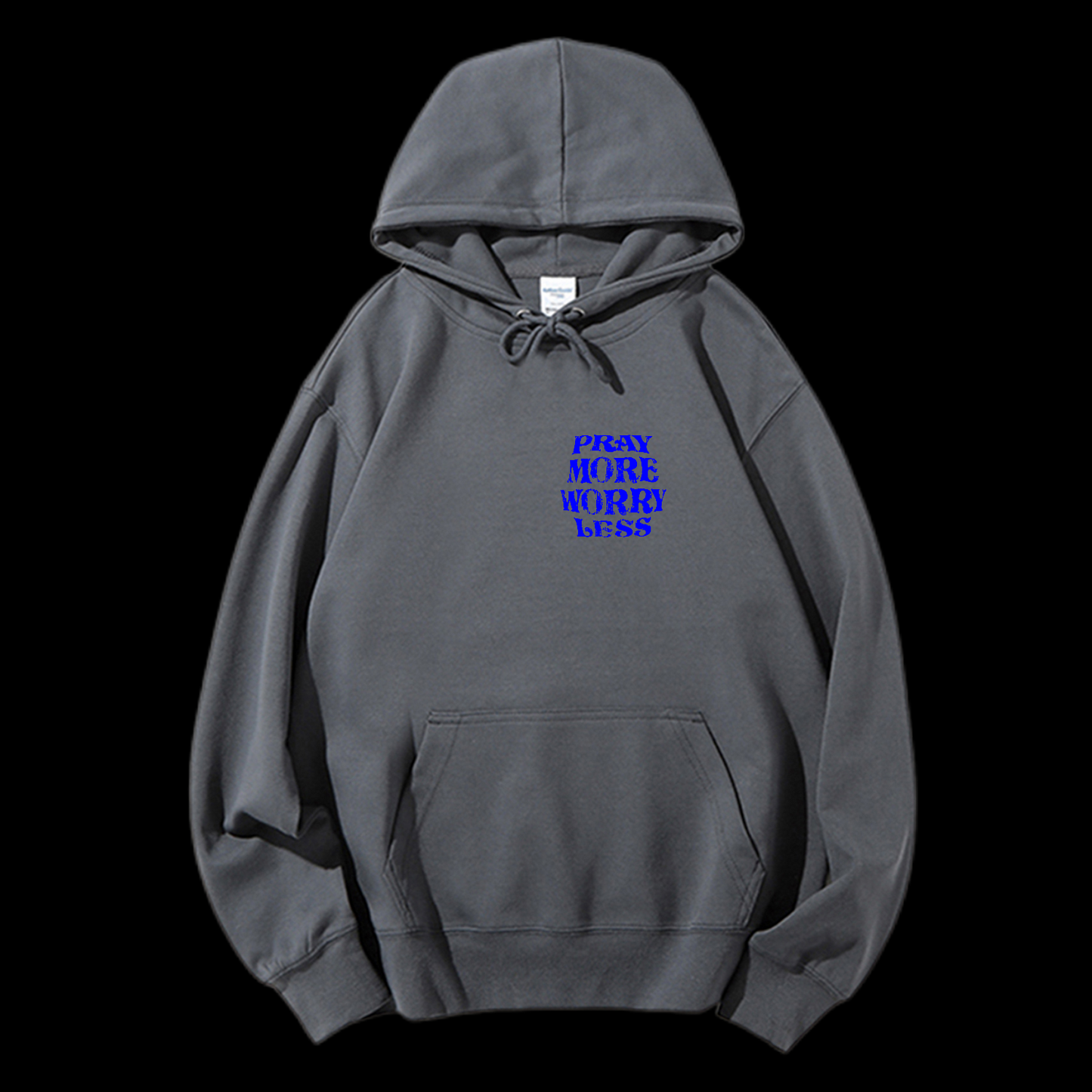 Pray More Worry Less Drawstring Hoodie