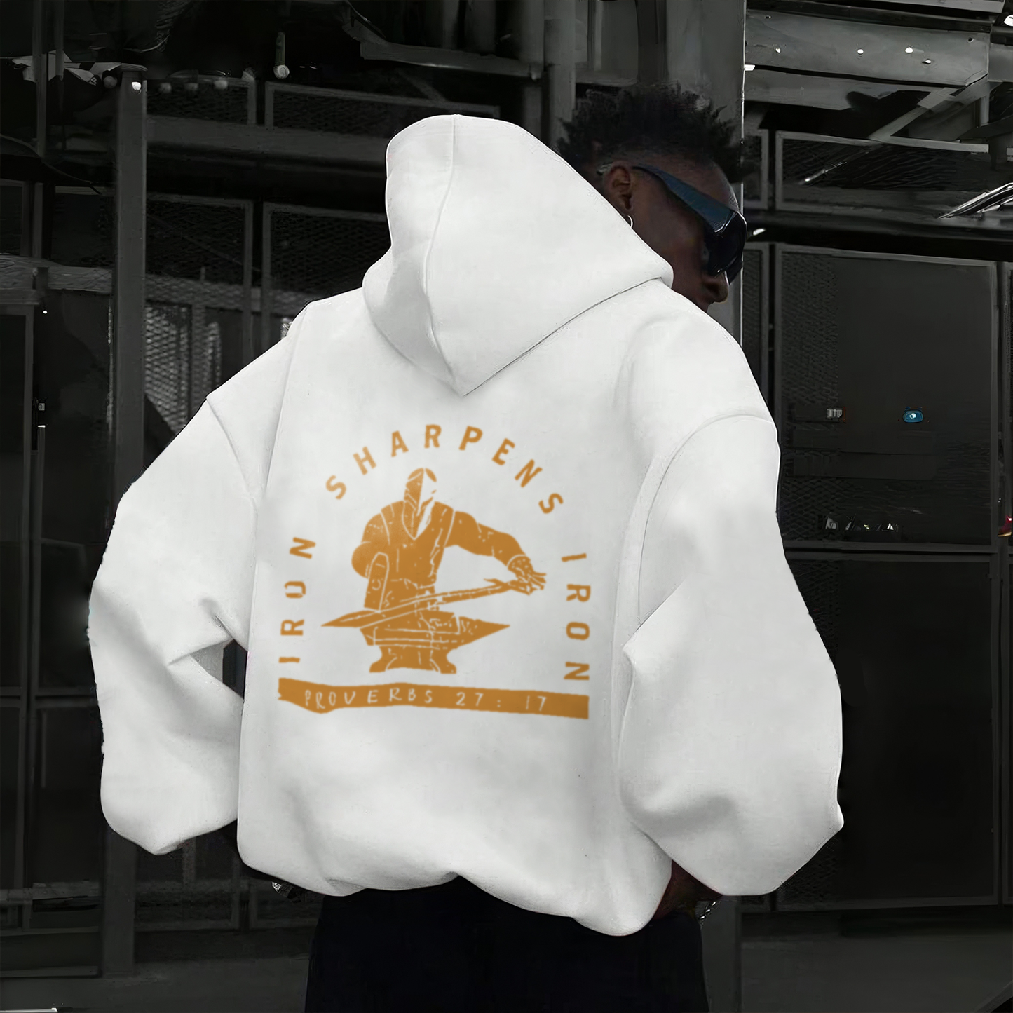 Iron Sharpens Iron Drawstring Hoodie