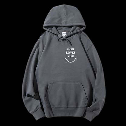God Loves You Drawstring Hoodie
