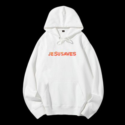 Jesus Saves Drawstring Hoodie