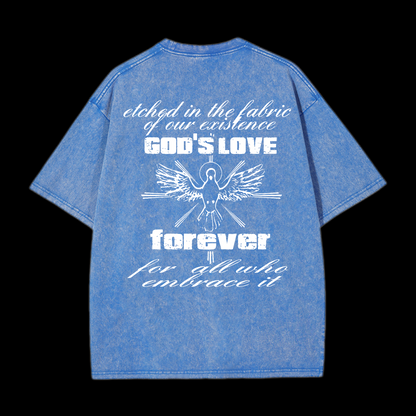 God's Love Forever Washed T-Shirt