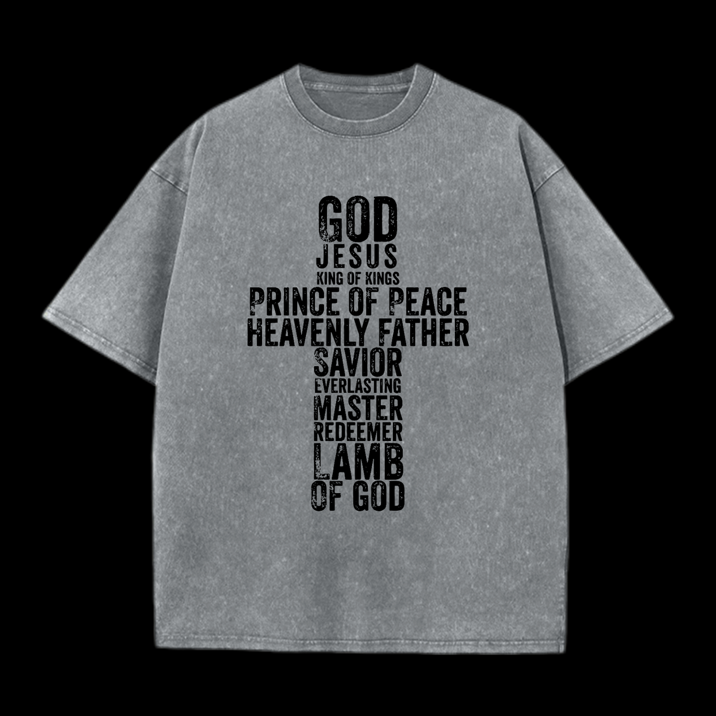 God Cross Washed T-Shirt