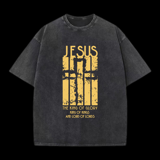 Jesus The King Of Glory Washed T-Shirt