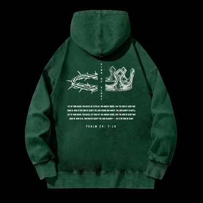 King Of Glory Washed Hoodie