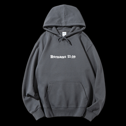 Romans 12:19 Drawstring Hoodie
