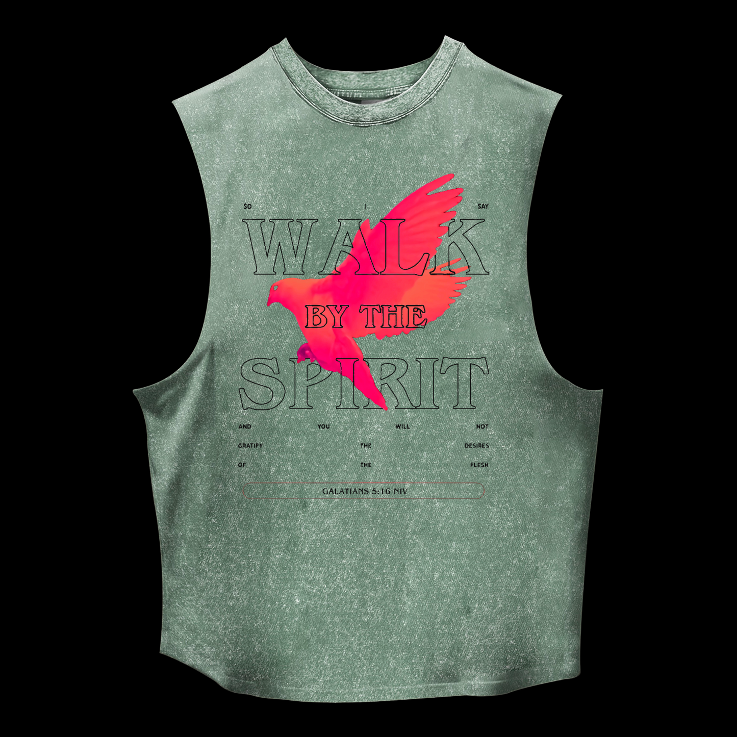 Walk By The Spirit Washed Tank