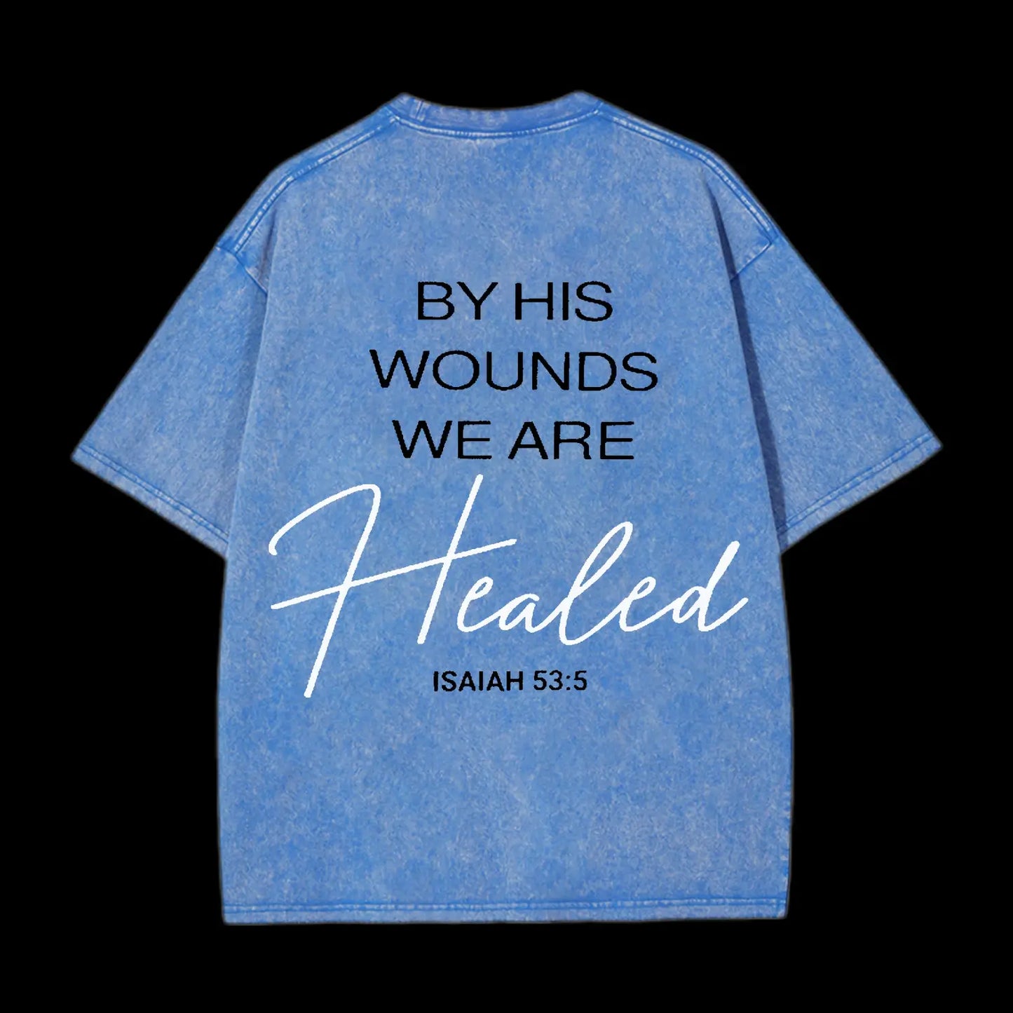 THE HEAVENS ARE ROARING CHRISTIAN WASHED T-SHIRT