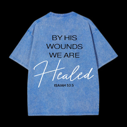 THE HEAVENS ARE ROARING CHRISTIAN WASHED T-SHIRT