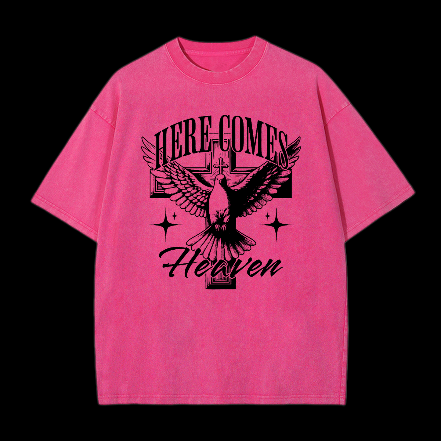 Here Comes Heaven Washed T-Shirt