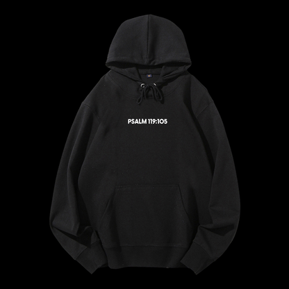 Psalm 119:105 Drawstring Hoodie