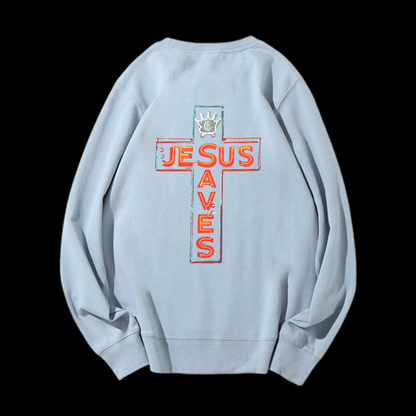 Jesus Saves Crewneck Sweatshirt