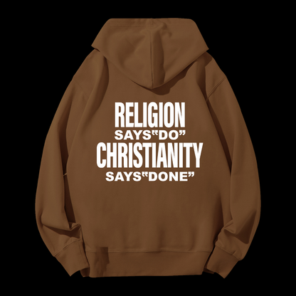 Says Done Drawstring Hoodie