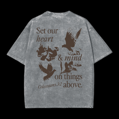Set Our Heart Washed T-Shirt