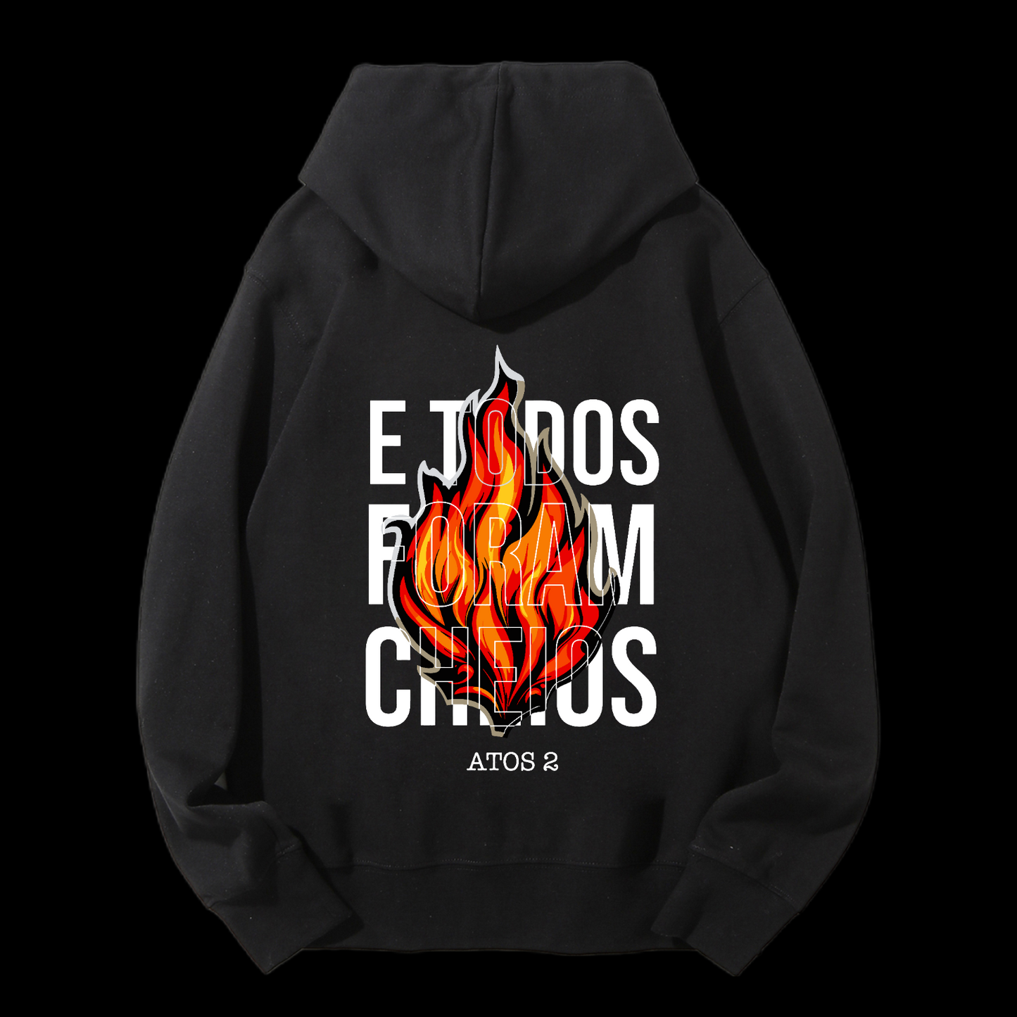 E Todos Foram Cheios Drawstring Hoodie
