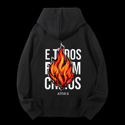 E Todos Foram Cheios Drawstring Hoodie