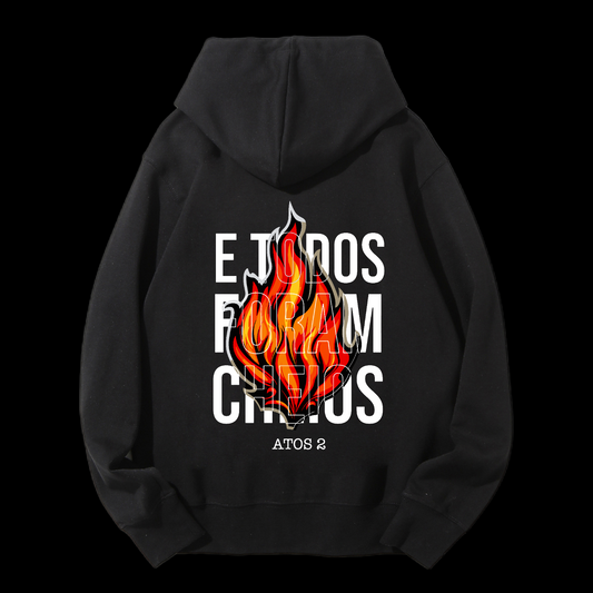E Todos Foram Cheios Drawstring Hoodie