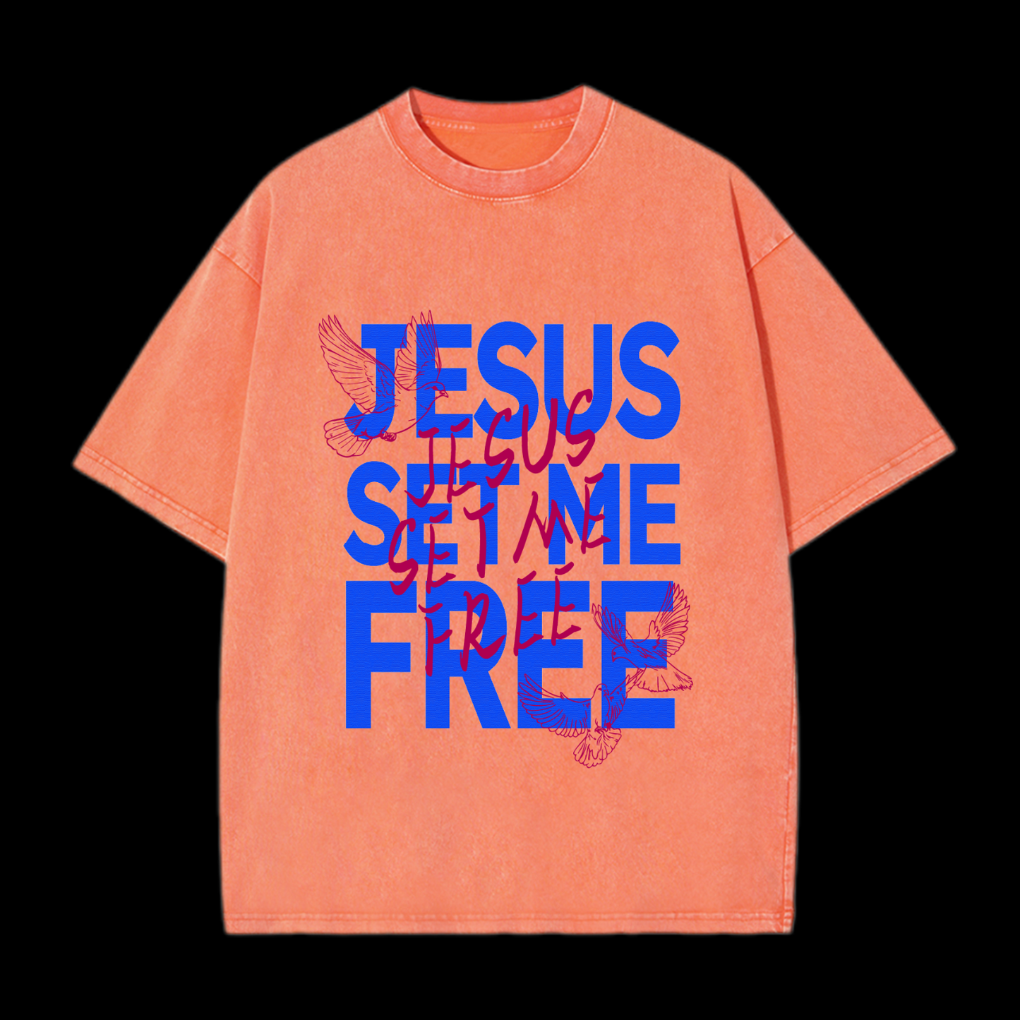 Jesus Set Me Free Washed T-Shirt