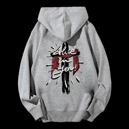 Alive in You Drawstring Hoodie