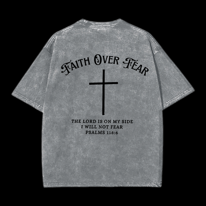 Faith Over Fear Washed T-Shirt