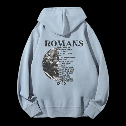 Romans 12:2 Drawstring Hoodie