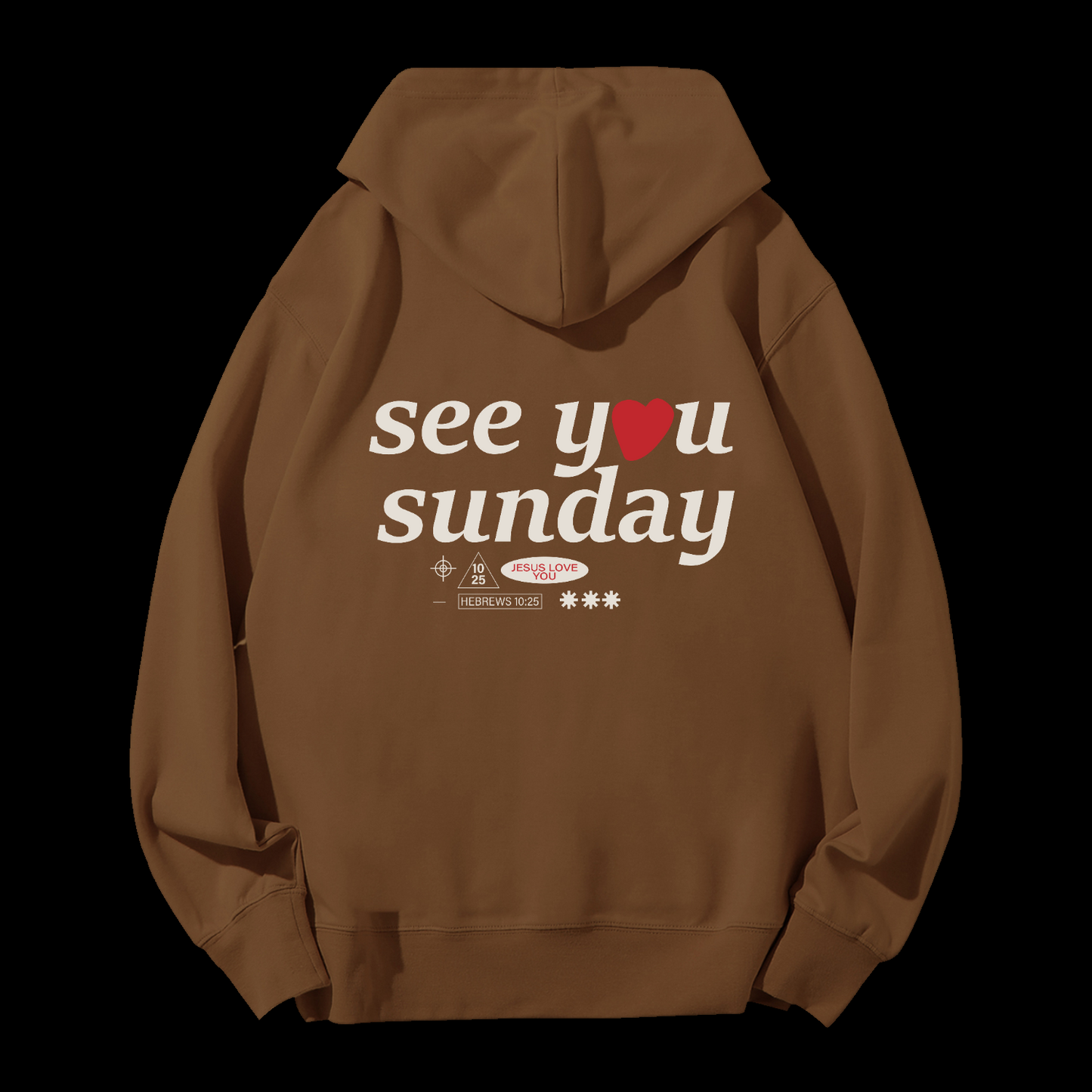 Faith Is Believe In Jesus Drawstring Hoodie