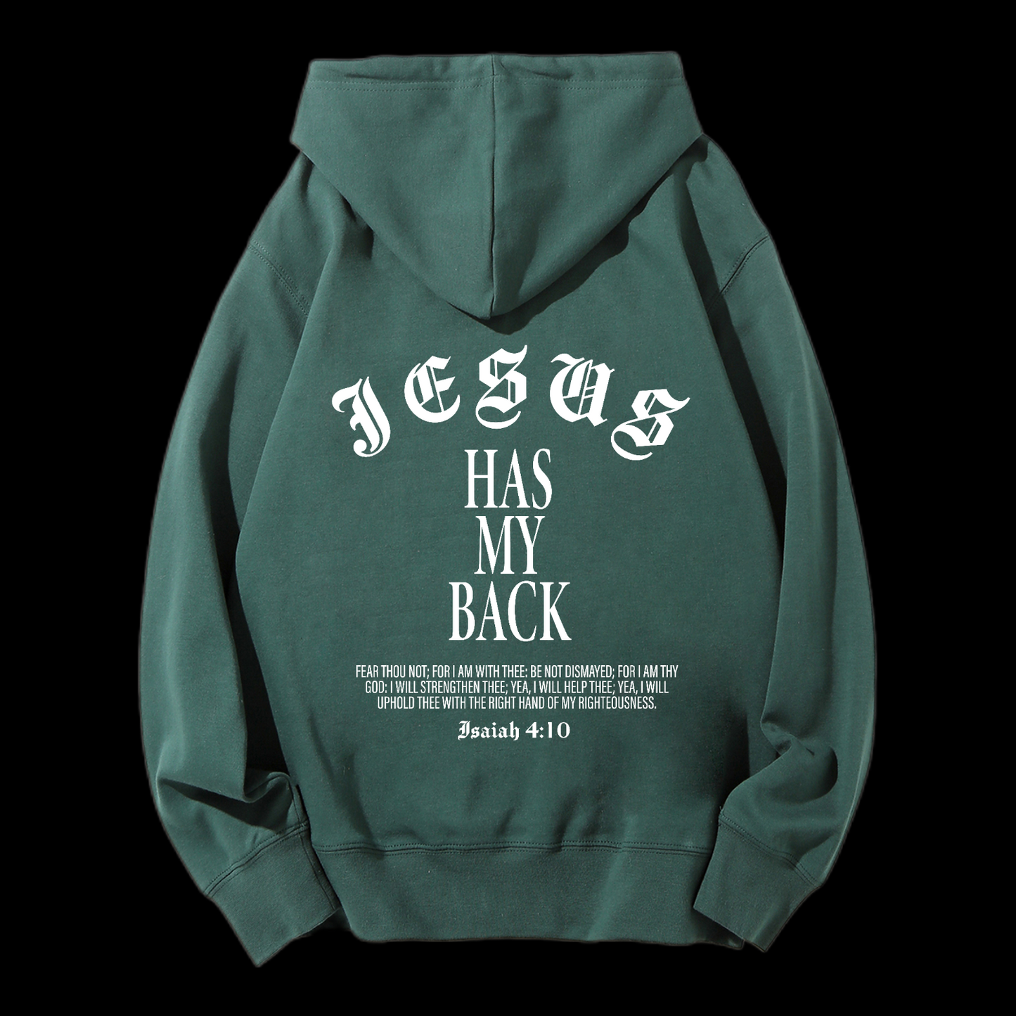Jesus Has My Back Drawstring Hoodie