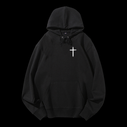 Jesus Died For Me Now I Live For Him  Drawstring Hoodie