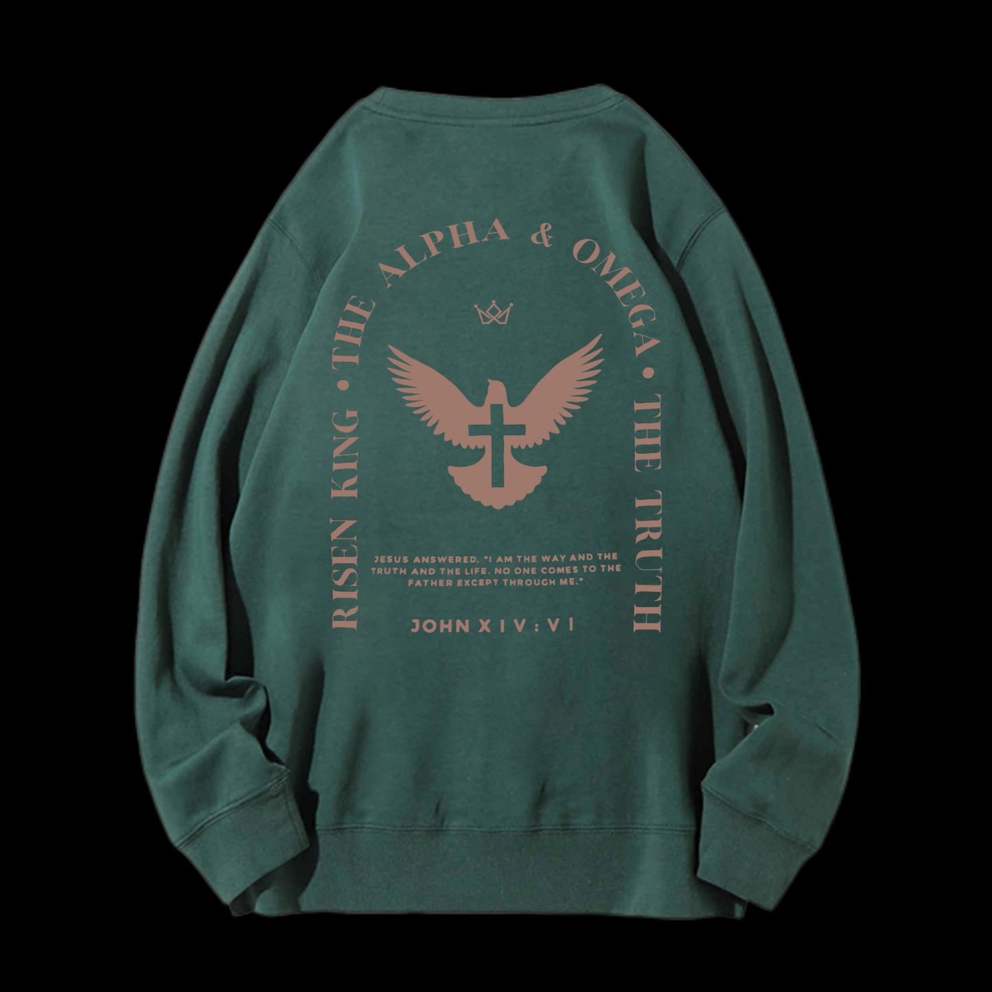 Jesus Is The Way The Truth The Life Crewneck Sweatshirt