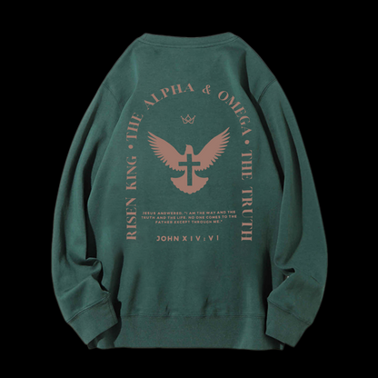 Jesus Is The Way The Truth The Life Crewneck Sweatshirt