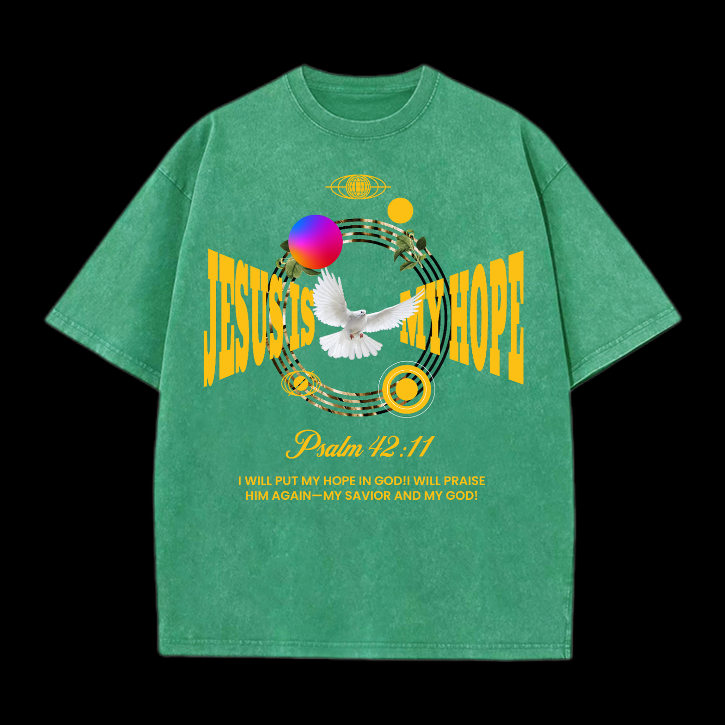 Jesus Is My Hope Washed T-Shirt