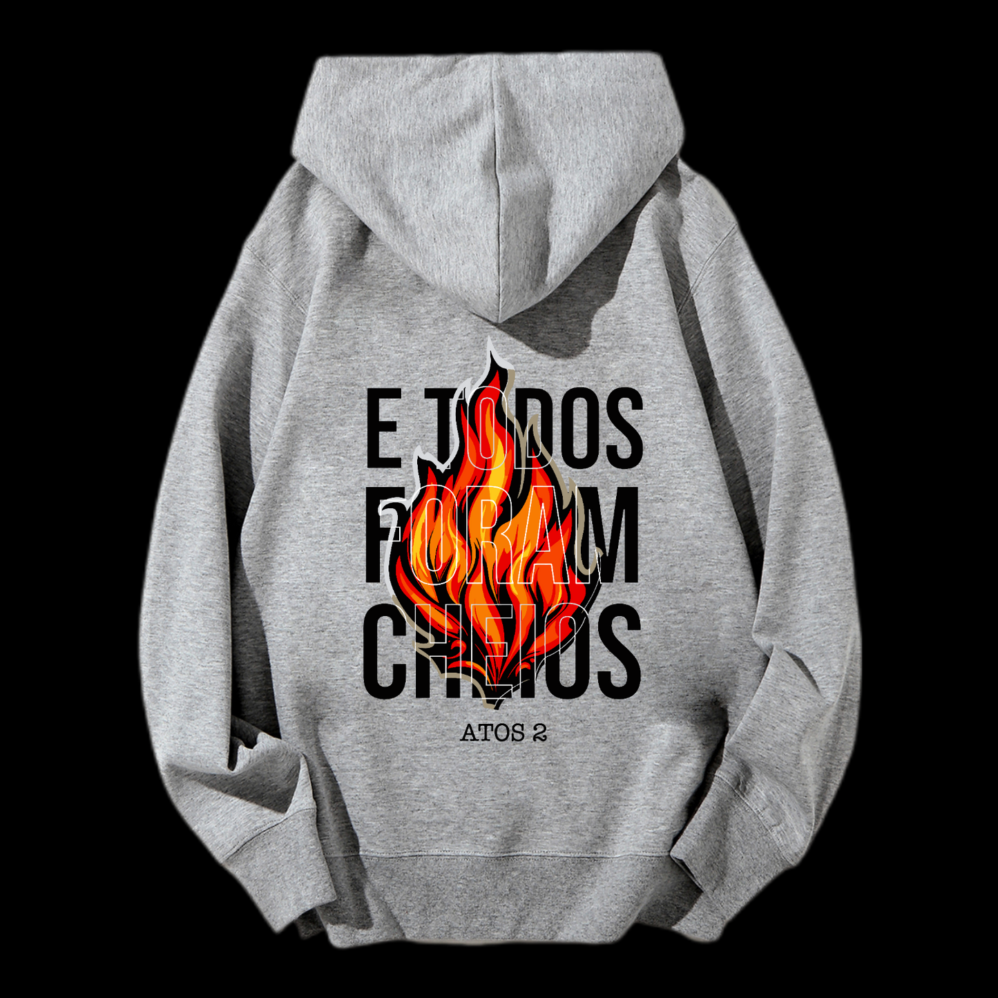 E Todos Foram Cheios Drawstring Hoodie