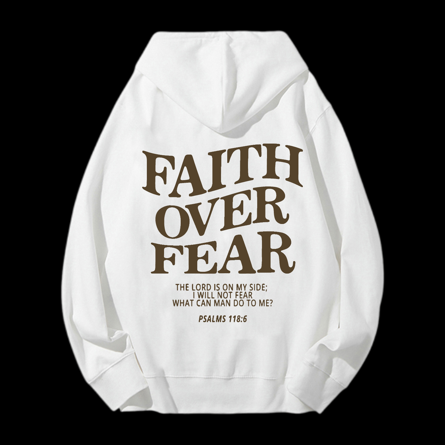 Faith Over Fear Drawstring Hoodie