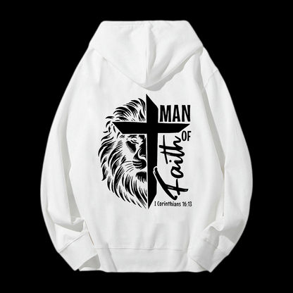 1 Corinthians 16:13 Drawstring Hoodie