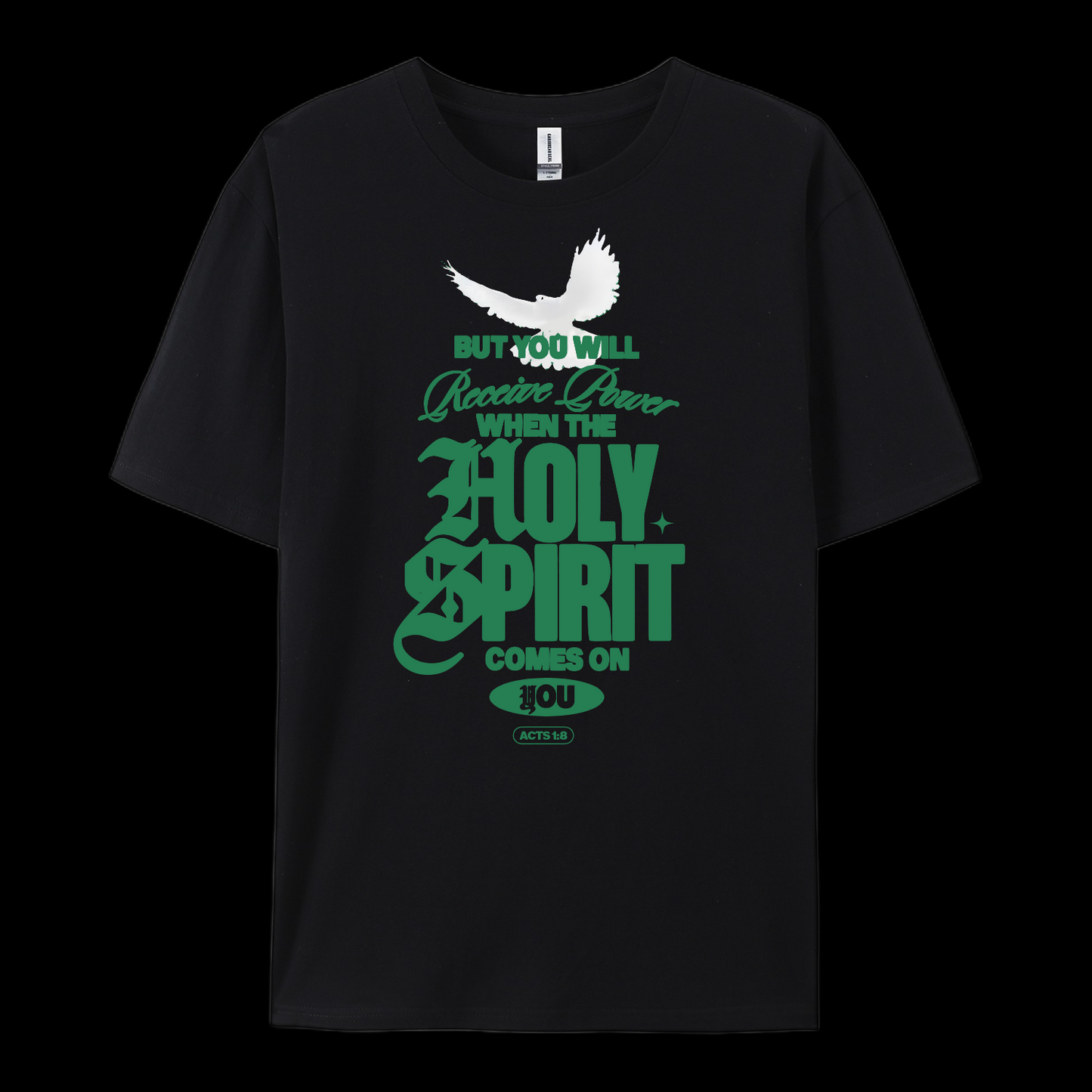Holy Spirit Comes On Cotton T-Shirt