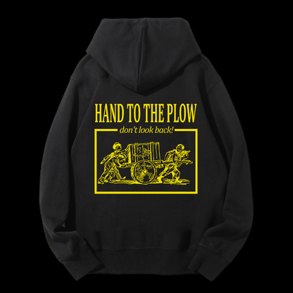 Hand To The Plow Drawstring Hoodie