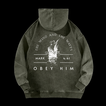The Wind And The Waves Washed Hoodie