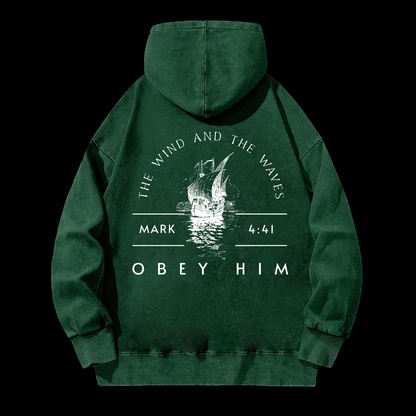 The Wind And The Waves Washed Hoodie